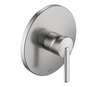 Kit de finition pour balcon Duravit BA4210010070, robinetterie de douche encastrée, 1 Verbraucher , ronde, acier inoxydable brossé