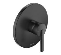 Duravit Kit de finition BA4210010046 – Mitigeur douche encastré monocommande 1 sortie rond noir mat