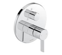 Duravit Set de finition mitigeur douche D-Neo DE4210012010 à encastrer rond chromé avec inverseur
