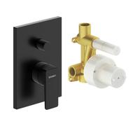 Duravit Duravit Kit de montage Manhattan UP-WA.-EHM, avec clapet anti-retour auto, noir mat Quantité:1