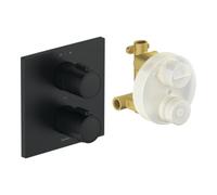 Duravit Duravit Kit de montage prêt à l'emploi UP-THM, rosace carrée, noir mat Quantité:1