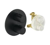 Duravit Duravit Kit de montage prêt UP-THM, rosace ronde, noir mat Quantité:1