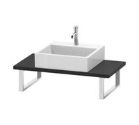Duravit Duravit Konsole Compact L-Cube 80-200x48cm, 1 AS, épaisseur 3cm, graphite mat Quantité:1