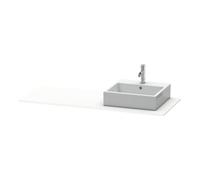 Duravit Duravit Konsole XSquare 140x55x1,6 cm, avec 1 AS, AS droite, blanc mat Quantité:1