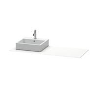 Duravit Duravit Konsole XSquare 140x55x1,6 cm, avec 1 AS, AS gauche, blanc mat Quantité:1