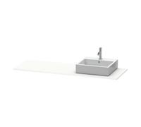 Duravit Duravit Konsole XSquare 160x55x1,6 cm, avec 1 AS, siphon droit, blanc mat Quantité:1