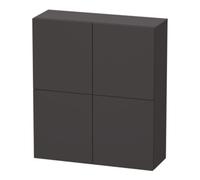 Duravit Duravit L-Cube Demi-colonne 70x24,3x80 cm, 2 portes, graphite super mat Quantité:1
