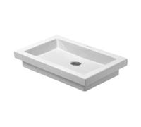 Duravit Duravit Lavabo à poser 2nd floor 58x41,5 cm, fermé, sans trop-plein, blanc Quantité:1