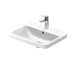 Duravit Duravit Lavabo encastré No. 1 55x43,5 cm, EB v ob, m HL, ÜL, HLB, blanc Quantité:1