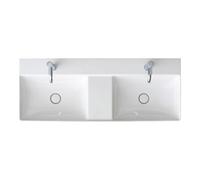 Duravit Duravit Meuble double vasque gs DuraSquare 120x47 cm, sans trop-plein, avec vidage, 1 trou de robinet, blanc Quantité:1