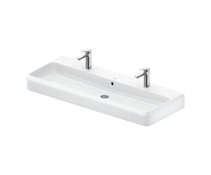 Duravit Duravit Meuble double vasque Qatego 120x47 cm, 2 trous, dessus blanc brillant Quantité:1