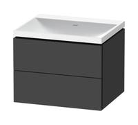 Duravit Duravit Meuble L-Cube 60x48x48 cm, sans robinet, graph ma, 2 tiroirs Quantité:1