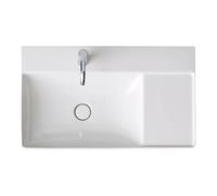 Duravit Duravit Meuble-lavabo asy fermé DuraSquare 80x47cm, sans trop-plein, H I P, B gauche, 1 trou robinet, blanc WG Quantité:1