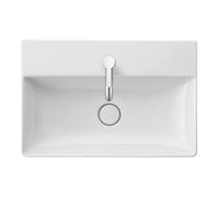 Duravit Duravit Meuble-lavabo Com, DuraSquare fermé 60x40 cm, sans trop-plein, avec vidage, 1 trou de robinet, blanc Quantité:1