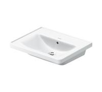 Duravit Duravit Meuble lavabo D-Neo 60x48 cm, sans robinet, blanc, avec trop-plein, perçage robinet Quantité:1
