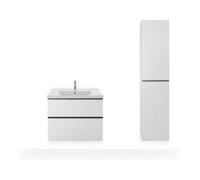 Duravit Duravit Meuble lavabo D-Neo 80x48 cm, avec robinetterie, blanc, avec trop-plein, trou robinet Quantité:1