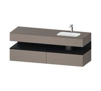 Duravit Duravit Meuble-lavabo encastré Qatego 160x50x60 cm, Kon-WTU, B, B r, E sw/Bas m Quantité:1