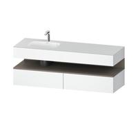 Duravit Duravit Meuble-lavabo encastré Qatego 160x50x60 cm, Kon-WTU, blanc mat/we ma Quantité:1