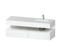 Duravit Duravit Meuble lavabo encastré Qatego 160x50x60 cm, Kon-WTU, D rt, blanc br/bois mat Quantité:1