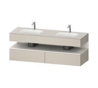 Duravit Duravit Meuble lavabo encastré Qatego 160x55x60 cm, Kon-WTU, blanc mat/taupe ma Quantité:1