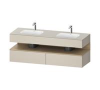 Duravit Duravit Meuble lavabo encastré Qatego 160x55x60 cm, Kon-WTU, blanc/taupe mat Quantité:1