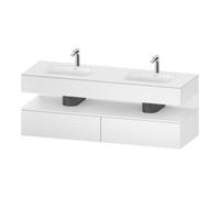 Duravit Duravit Meuble-lavabo encastré Qatego 160x55x60 cm, Kon-WTU, niche, blanc mat Quantité:1