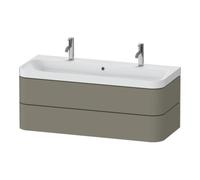 Duravit Duravit Meuble lavabo Happy D.2 Plus 117,5x49 cm, 2 tiroirs, gris pierre mat Quantité:1