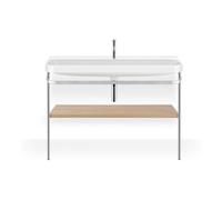 Duravit Duravit Meuble lavabo Happy D.2 Plus 117,5x49cm, avec console, 1 trou robinet, méditerranée œuf Quantité:1