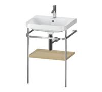 Duravit Duravit Meuble lavabo Happy D.2 Plus 57,5x49 cm, 1 trou, méditerranée, avec console Quantité:1