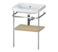 Duravit Duravit Meuble lavabo Happy D.2 Plus 57,5x49 cm, sans trou robinet, méditerranée, avec console Quantité:1