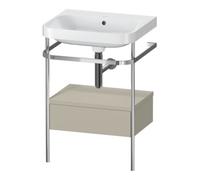 Duravit Duravit Meuble lavabo Happy D.2 Plus 57,5x49cm, sans trop-plein, avec miroir, 1 tiroir Quantité:1
