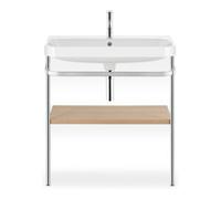 Duravit Duravit Meuble lavabo Happy D.2 Plus 77,5x49 cm, 2 trous, méditerranée, avec console Quantité:1