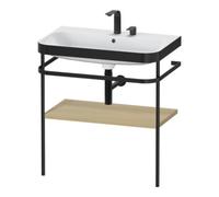 Duravit Duravit Meuble lavabo Happy D.2 Plus 77,5x49 cm, 2 trous, méditerranée, avec console Quantité:1