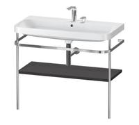 Duravit Duravit Meuble lavabo Happy D.2 Plus 97,5x49 cm, 2 Tiroirs, graphite mat, avec console Quantité:1