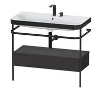 Duravit Duravit Meuble lavabo Happy D.2 Plus 97,5x49 cm, 2 tiroirs, gris, avec console, 1 tiroir Quantité:1
