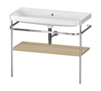 Duravit Duravit Meuble lavabo Happy D.2 Plus 97,5x49 cm, sans trou, méditerranée, avec console Quantité:1