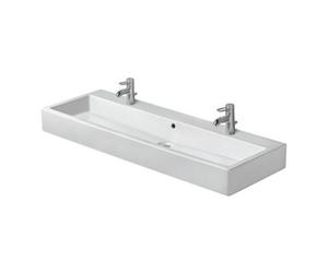 Duravit Duravit Meuble lavabo Vero fermé, 2 tiroirs, avec plan, H-I-P, 120x47 cm, blanc Quantité:1
