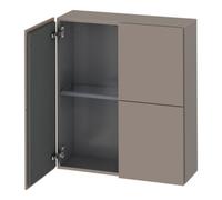 Duravit Duravit Meuble semi-haut L-Cube 70x24,3x80 cm, 2 portes, basalt mat Quantité:1