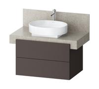 Duravit Duravit Meuble sous lavabo Balcoon 80x57x52,2 cm, brun struct., 2 tiroirs Quantité:1