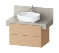 Duravit Duravit Meuble sous lavabo Balcoon 80x57x52,2 cm, Terre structuré, 2 tiroirs Quantité:1