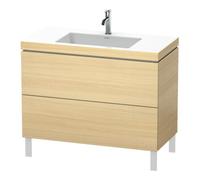 Duravit Duravit Meuble sous-lavabo c-bonded L-Cube 100x48 cm, 1 HL, méd. œuf, 2 tiroirs, deb. Quantité:1