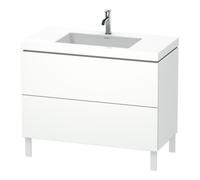 Duravit Duravit Meuble sous-lavabo c-bonded L-Cube 100x48 cm, 1 tiroir, blanc mat, 2 coulisses, debout Quantité:1