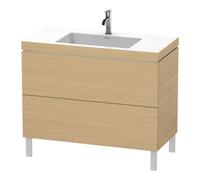 Duravit Duravit Meuble sous lavabo c-bonded L-Cube 100x48 cm, 1 tiroir, E N, 2 coulissants, sur pied Quantité:1
