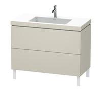 Duravit Duravit Meuble sous lavabo c-bonded L-Cube 100x48 cm, 1 tiroir, taupe mat, 2 coulissants, debout Quantité:1