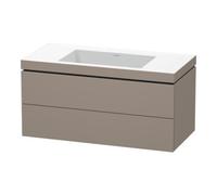 Duravit Duravit Meuble sous-lavabo c-bonded L-Cube 100x48 cm, sans trou, 2 tiroirs, suspendu Quantité:1