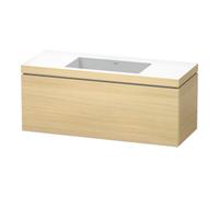 Duravit Duravit Meuble sous lavabo c-bonded L-Cube 120x48 cm, sans trop-plein, méd. œuf, 1 tiroir, suspendu Quantité:1