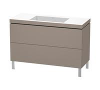 Duravit Duravit Meuble sous lavabo c-bonded L-Cube 120x48 cm, sans trou, 2 tiroirs, sur pied Quantité:1