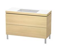 Duravit Duravit Meuble sous-lavabo c-bonded L-Cube 120x48 cm, sans trou, méd. chêne, 2 tiroirs, vertical Quantité:1