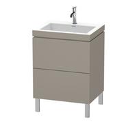 Duravit Duravit Meuble sous-lavabo c-bonded L-Cube 60 x 48 cm, 1 tiroir, 2 coulisses, debout Quantité:1