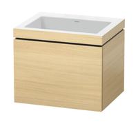 Duravit Duravit Meuble sous lavabo c-bonded L-Cube 60x48 cm, sans trop-plein, méd. œuf, 1 tiroir, suspendu Quantité:1